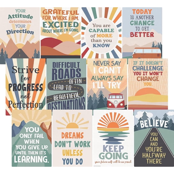 Moving Mountains Road Trip Positive Sayings Educational Poster Pack (TCR9229)