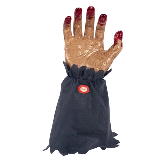 Moving and Noising Motorized Crawling Creepy Severed Hand Halloween Prop Sound Activated Moving Scary Haunted House Decor,Halloween Horror Party Ornament,Yard Decoration,Battery-Powered-A