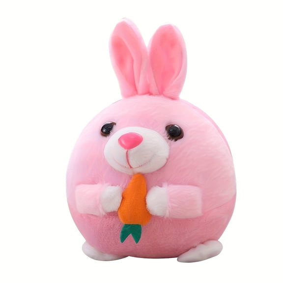 Moving Pet Plush Toy, Interactive Dog Toy Pet Bouncing Balls, USB Rechargeable Interactive Washable Cartoon Pig Plush Sound Electronic Dog Toy, Small Plush Sound Toys for Dogs