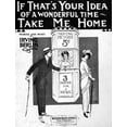 thumbnail image 1 of Moving Pictures 1914. Namerican Sheet Music Cover 1914 For Irving Berlin'S 'If That'S Your Idea Of A Wonderful Time -, 1 of 4
