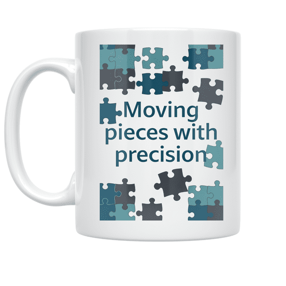 Moving Pieces with Precision - Logistics Coordinator - 11 oz Ceramic Coffee Mug