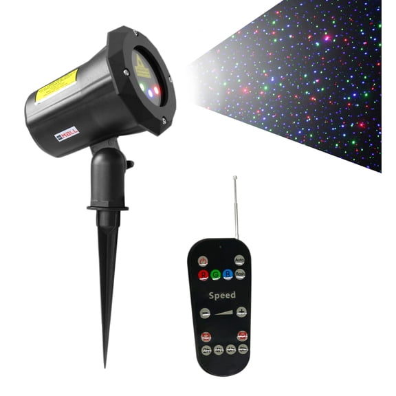 Moving RGB Remote Controllable Laser Christmas Light Red, Green and Blue by LEDMall