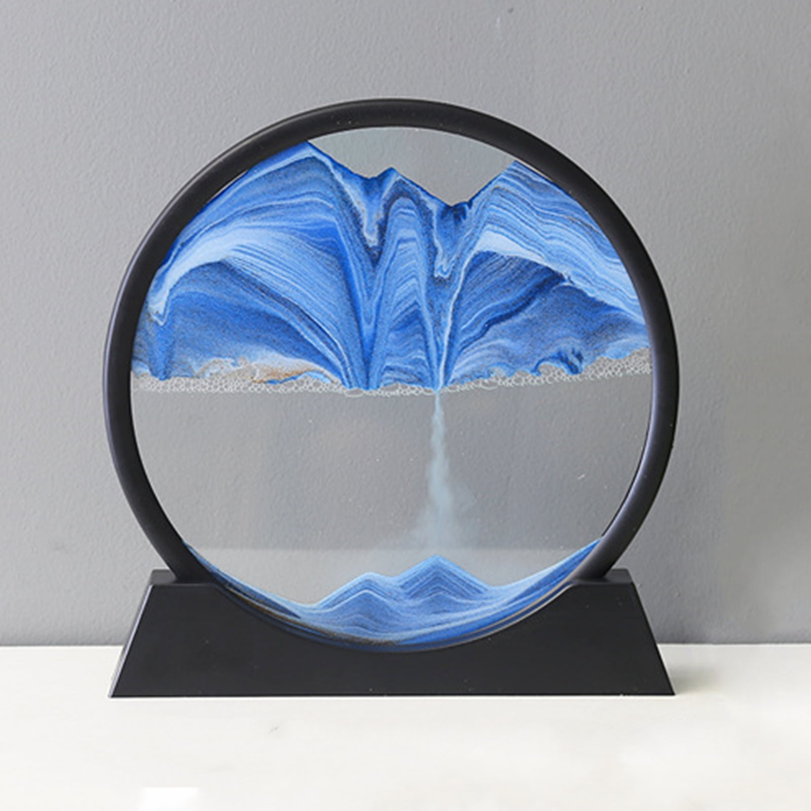 Moving Sand Art, 3D Sand Art Pictures Deep Sea Sandscape Living Room  Decoration, 360° Rotate,Glass Crafts for Relaxing Mood, Home Office, Art  Gallery