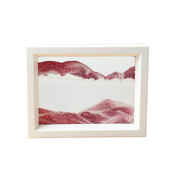 Moving Sand Art, 360° Rotating Hourglass Decoration, Art Sand Art Liquid Motion Living Room Bedroom Desk Decoration (5ML)