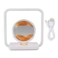 thumbnail image 1 of Moving Sand Art Desk Lamp USB Stepless Dimming 3D Dynamic Hourglass Sand Art Painting LED Night Light for Home and Office Desktop Decor Yellow, 1 of 5