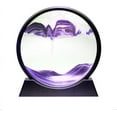 thumbnail image 1 of Moving Sand Art Picture-3D Deep Sea Sandscape in Motion Display Round Glass Flowing Sand Frame, Kid's Large Desktop Sand Art Toys, Relaxing Home and Office Decorations, 1 of 2