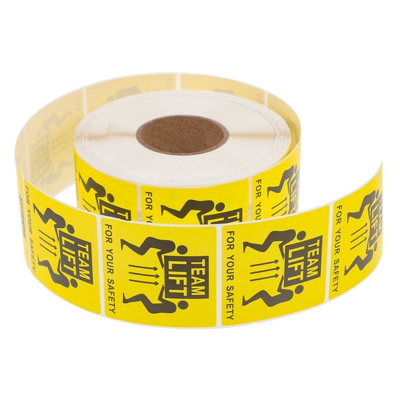 HEMOTON 1 Roll Team Lift Labels Heavy Shipping Sticker Caution Sticker Team Lift Package Labels 1000 labels per roll