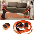 thumbnail image 1 of Moving Straps 2-Person Lifting and Moving System Adjustable Shoulder Lifting Carrying and Moving Straps Easily Move Lift Carry Secure Furniture Heavy Objects Orange, 1 of 5