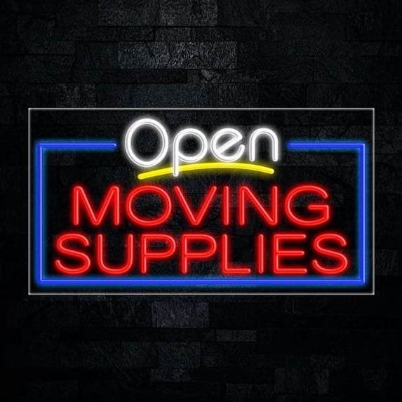 Moving Supplies LED Neon Sign 33"L x 18"H #35800