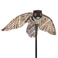 Moving Wing Prowler Owl Garden Scarecrow Predator Decoy for Pest
