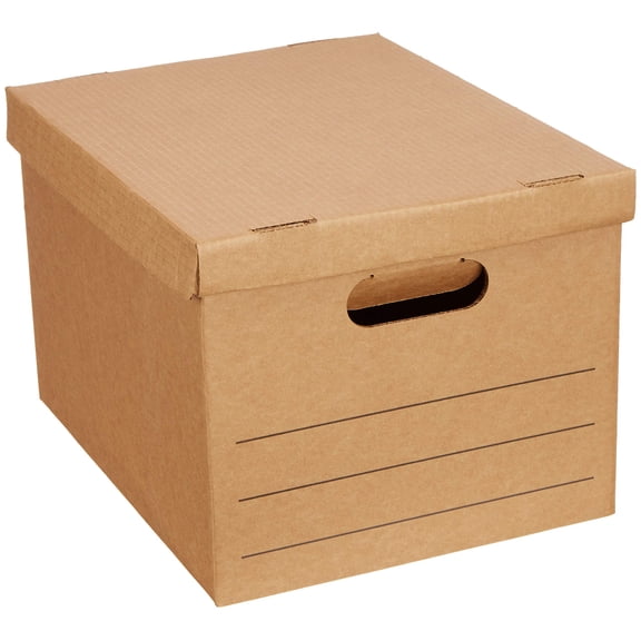Moving and Storage Boxes with Handles and Lift-Off Lids