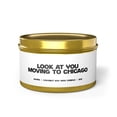 thumbnail image 1 of Moving to Chicago Tin Candle Gift Decor Vanilla Coffee Scented, 1 of 4