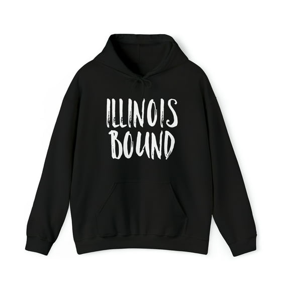 Moving to Illinois Hoodie, Gifts, Hooded Sweatshirt
