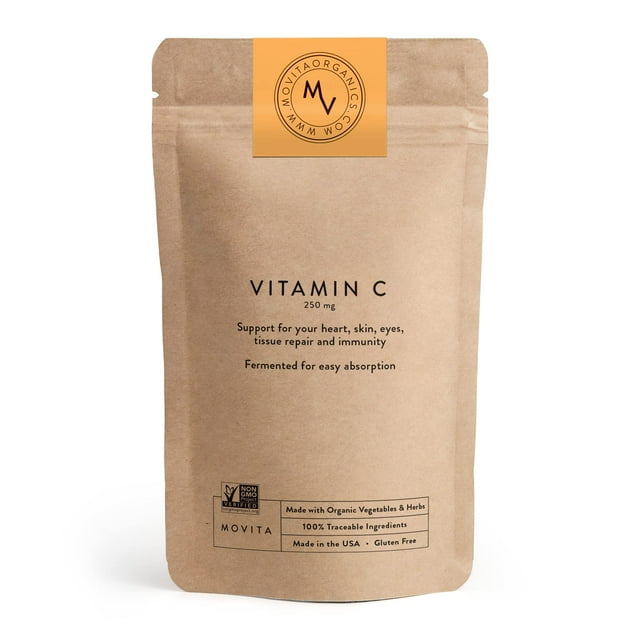 Movita Fermented Vitamin C 250mg Pouch Fermented Whole Foods