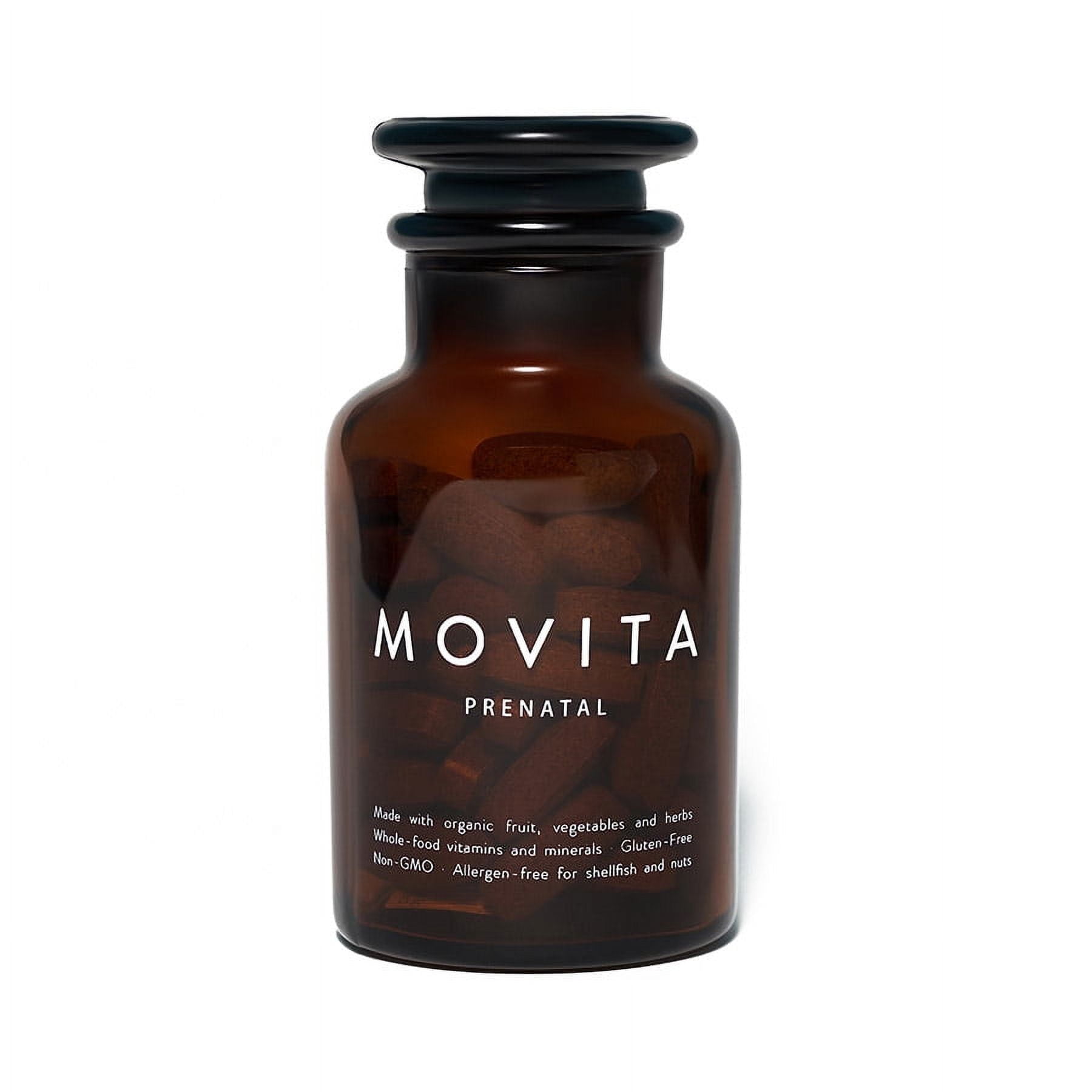 Movita Prenatal Multivitamin - for Healthy Mom and Baby - During Pregnancy & Breastfeeding - Fermented Whole Foods, Vitamins - Organic, Vegan-Friendly, Gluten-Free, & Non-GMO - 30 Day Supply