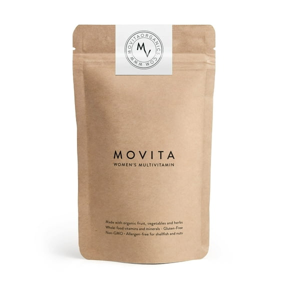 Movita Women's Daily Multivitamin Pouch - Vitamins, and Minerals - Organic, Gluten-Free, & Non-GMO
