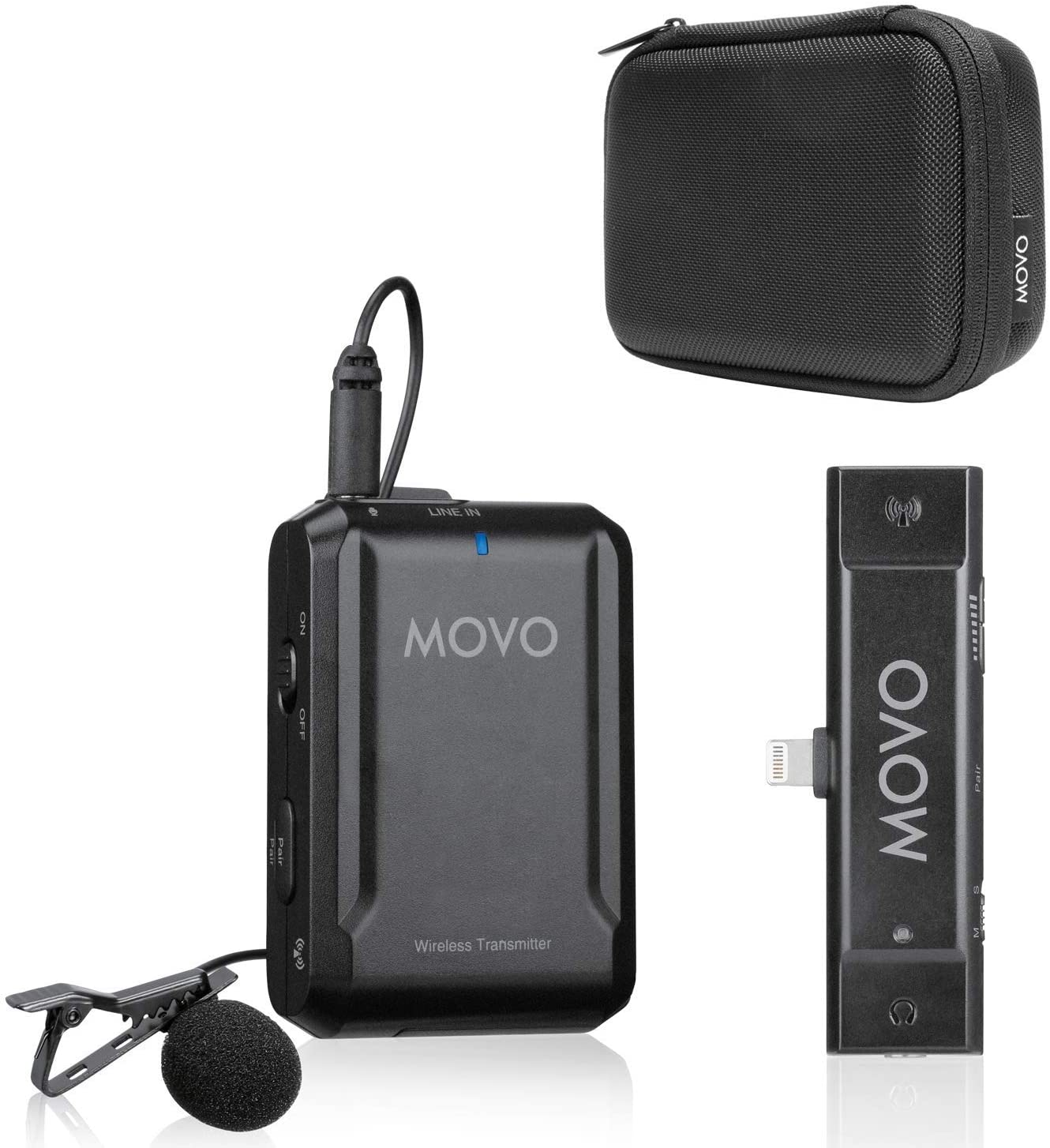 Movo EDGE-DI 1:1 Wireless Mic With  Receiver - image 1 of 7