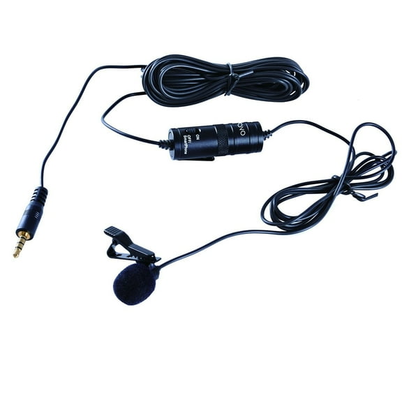 Movo Lavalier Omnidirectional Condenser Microphone with 20' Cable for Canon VIXIA HF R500 & EOS 1D, 5D MK I, II & III, 5DS, 6D, 7D, 60D, 70D, Digital Rebel T6s, T6i, T5i, T4i, T3i, T2i DSLR Cameras