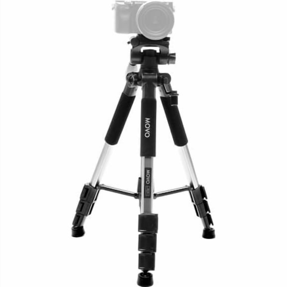 Movo MV-T5 Full-Size Aluminum Tripod with Video Pan Head
