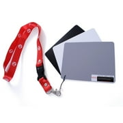 Movo Photo Color/White Balance Card Set for Digital Photography Index card sized, 5 X 4