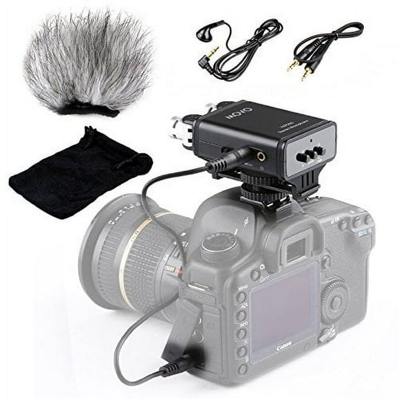 Movo Photo Directional X/Y Stereo Video Microphone for Nikon D7200, D7100, D7000, D5500, D5300, D5200, D3300, D3200, D810, D800, D750, D610, D500, D90, D5, D4, D4S, D3X, DF DSLR Cameras