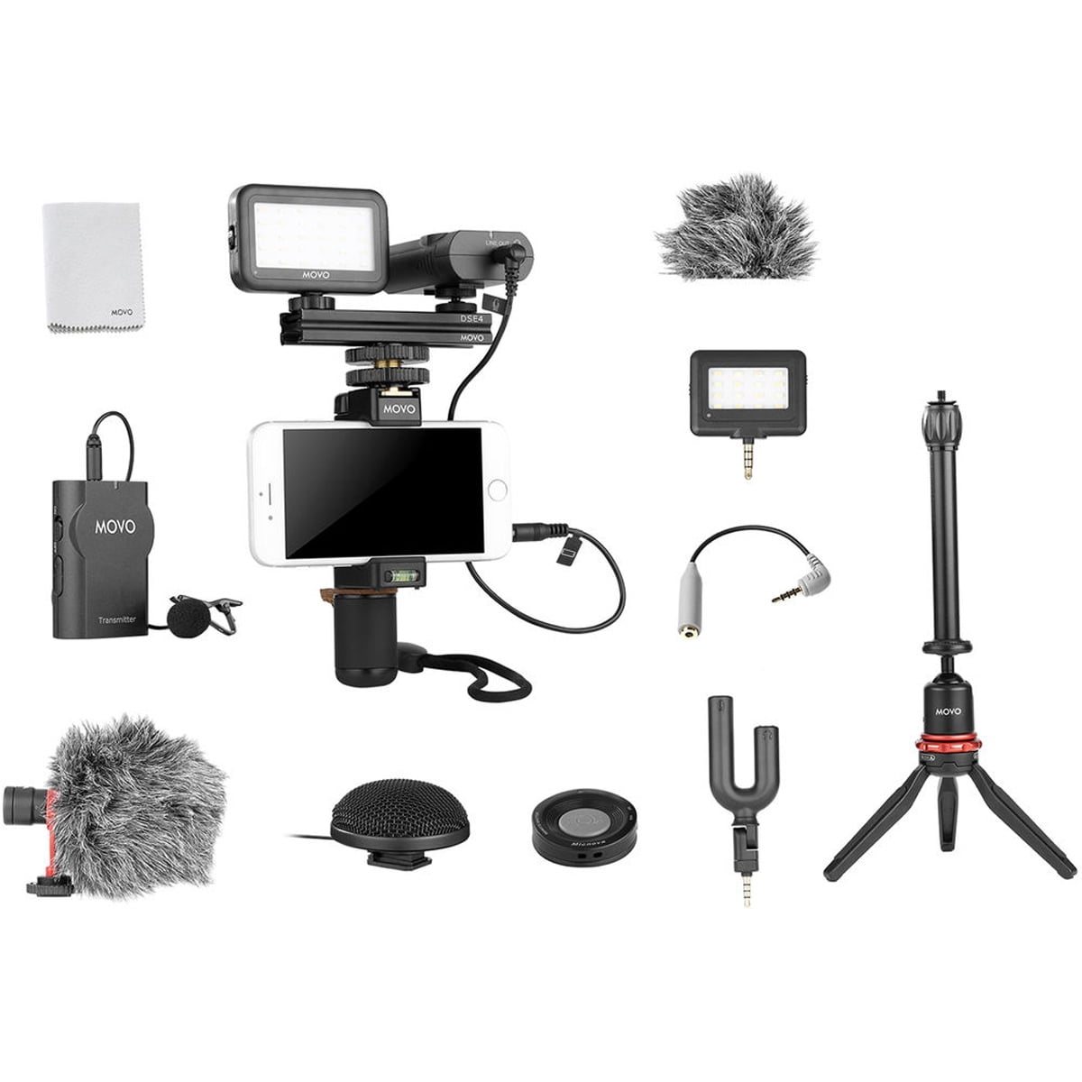 Phone Video Kit Free Shipping! Movo PhonevideoKIT8 Huge Smartphone Video Kit V8 With ...