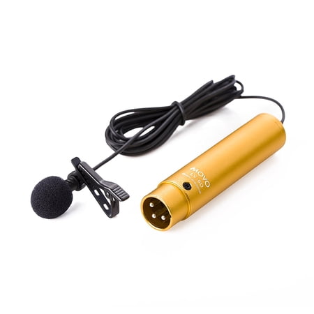 Movo Photo LV-6 Pro Grade XLR Omnidirectional Lavalier Condenser Microphone