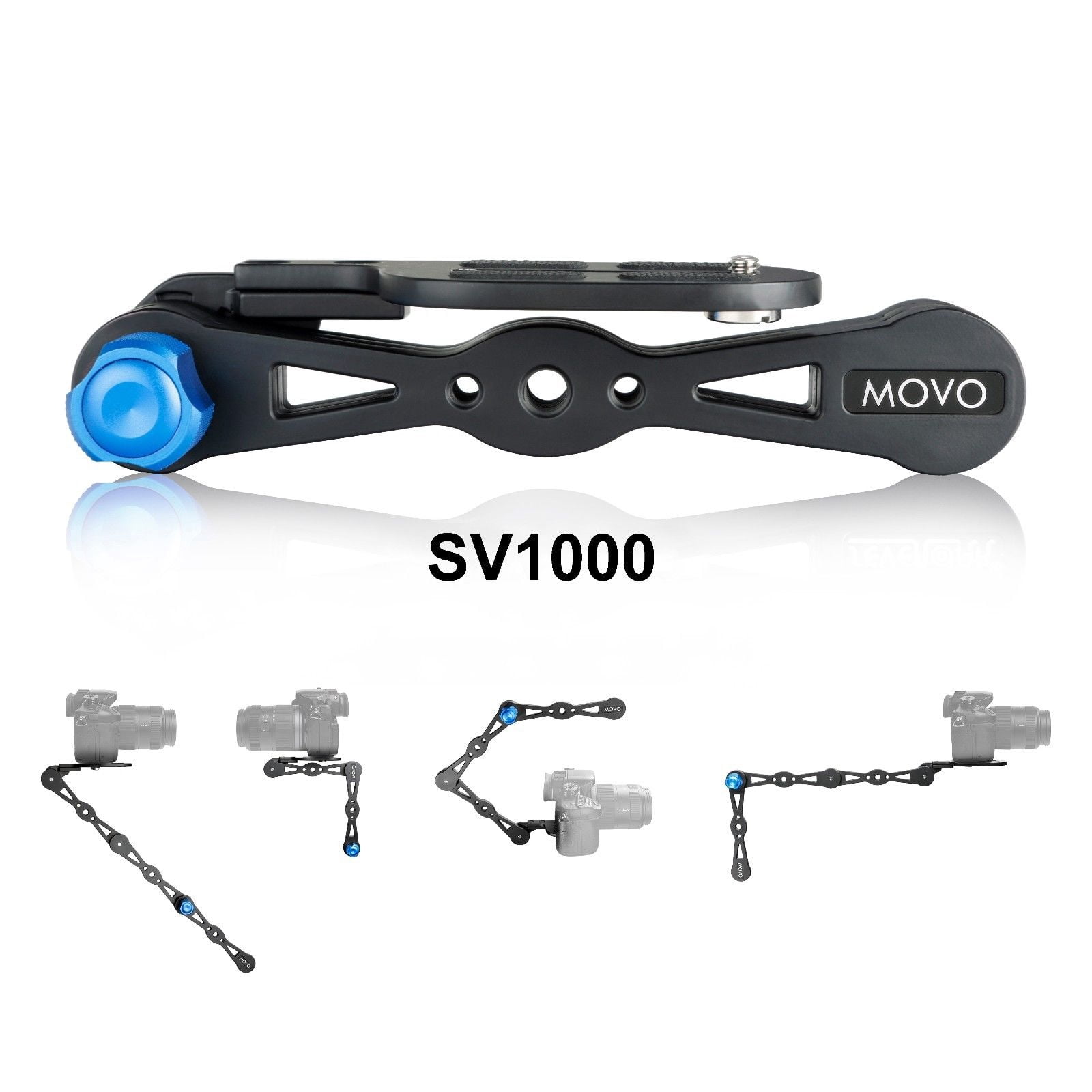 Movo Photo SV1000 Aluminum Combination Shoulder Rig Selfie Stick