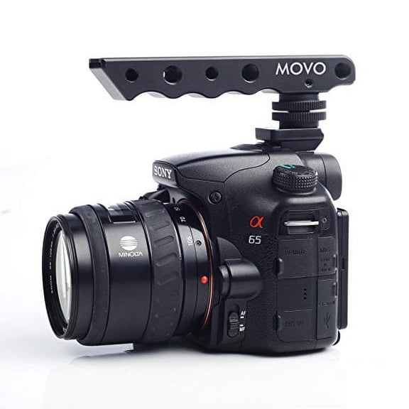 Movo Photo SVH6-SY Video Stabilizing Top Handle / Cold Shoe Extender for Sony Alpha DSLR Shoe