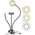 thumbnail image 1 of Movo Photo VGC-3 Selfie Ring Light Kit with Triple Gooseneck Arm Stand, 1 of 10
