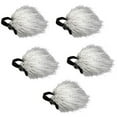thumbnail image 1 of Movo Photo WS10n Universal Furry Outdoor Microphone Windscreen Muff for All Lavalier Microphones, Light Gray, 5-Pack, 1 of 5