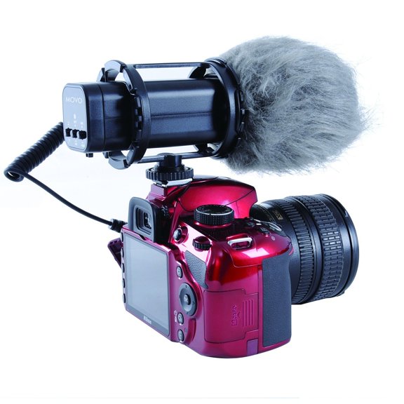 Movo VXR300 HD Professional Condenser X/Y Stereo Video Microphone for DSLR Video Cameras