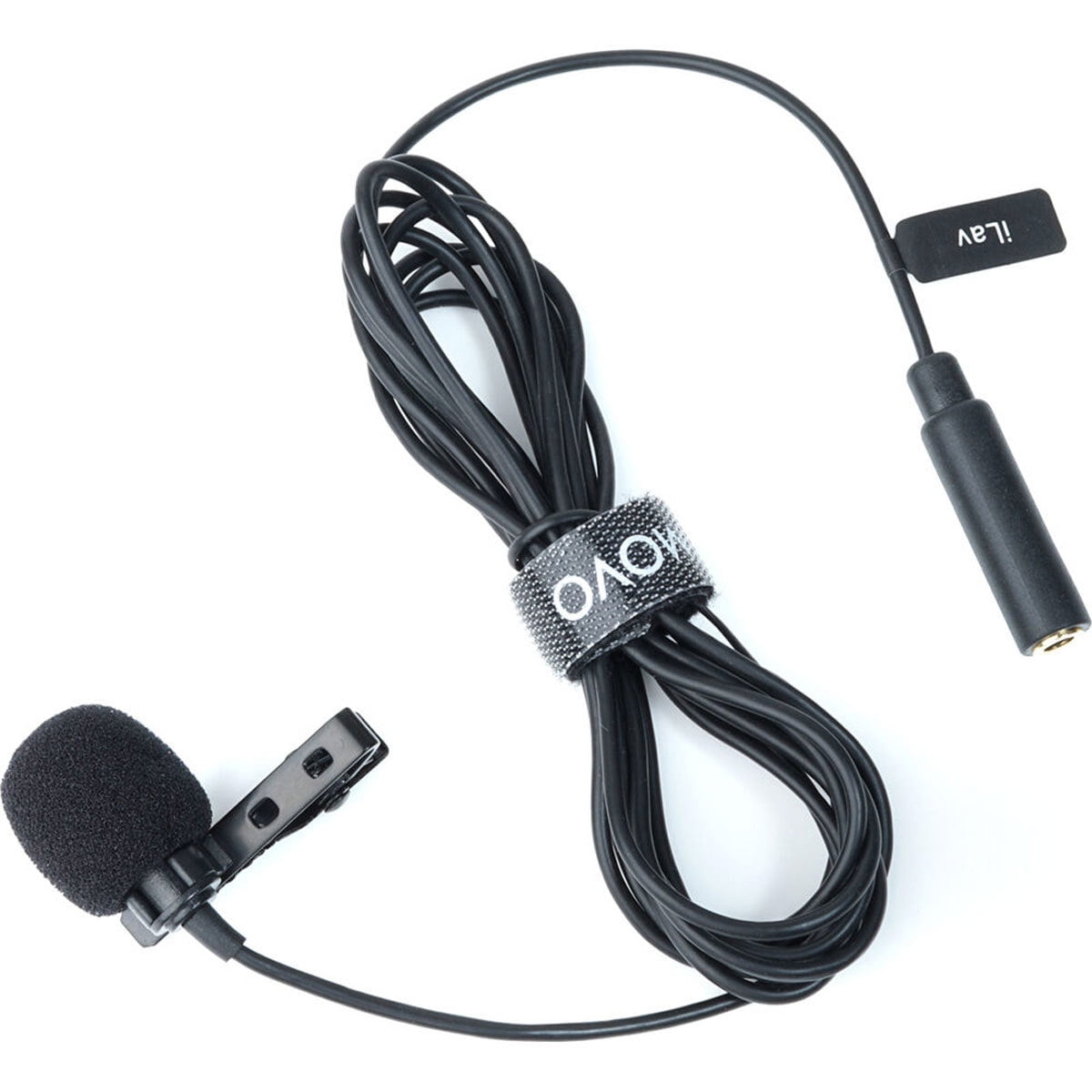 Movo Photo iLav-L Digital Clip-On Omnidirectional Lavalier Microphone with MFi Certified Lightning Connector, 20' Cable