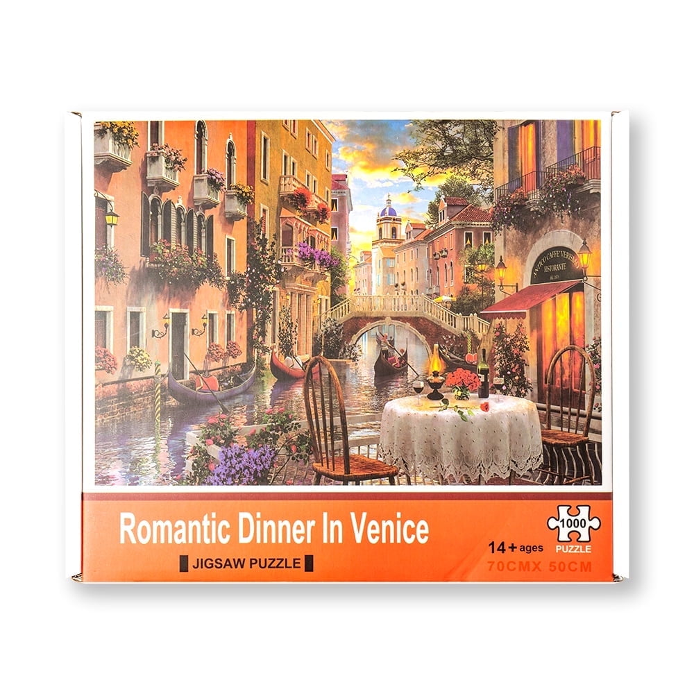 AveJoys 1000 Piece Jigsaw Puzzles For Adults Cafe Terrace At Night By