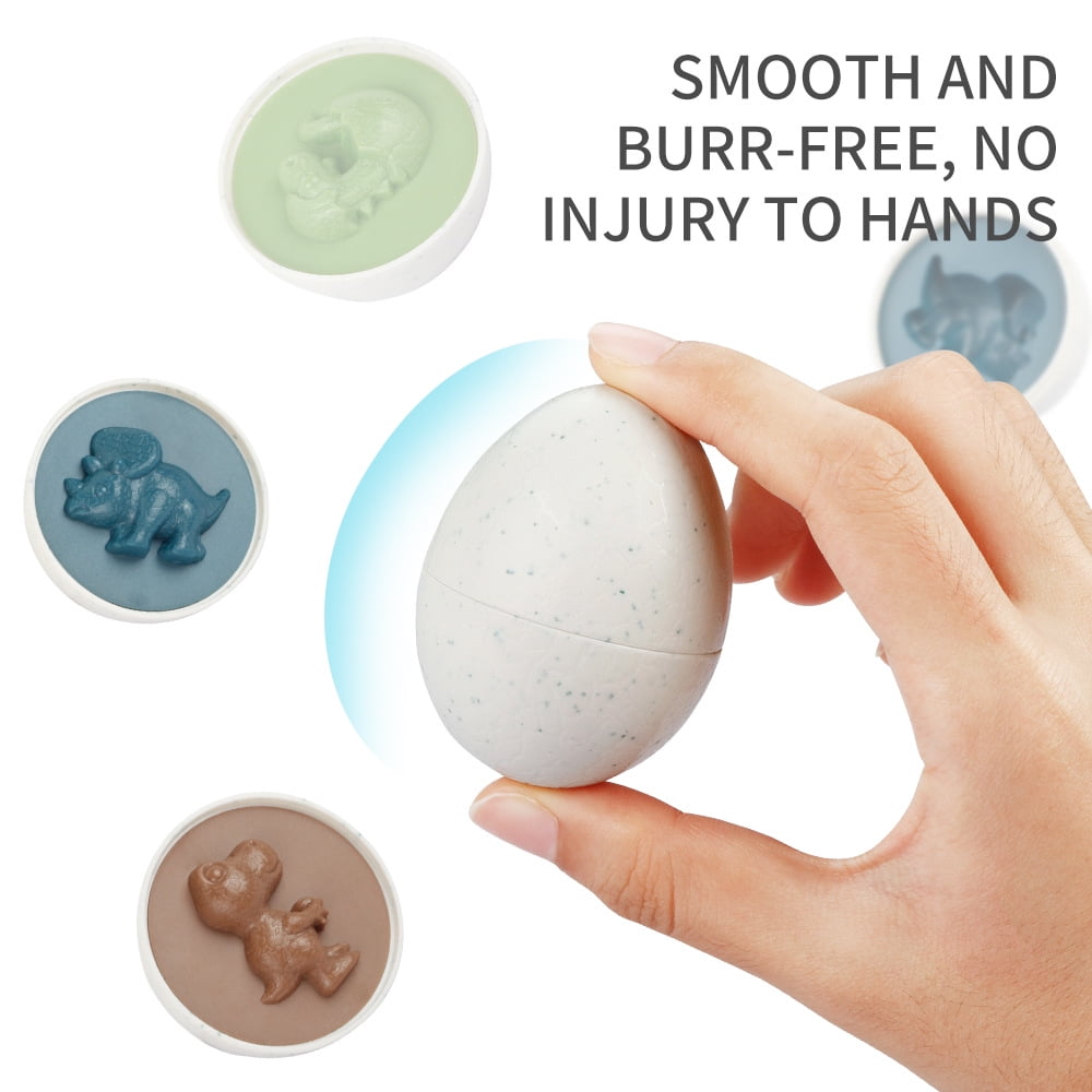 Movsou Dinosaur Matching Eggs Easter Eggs Gifts Puzzle Toys for Toddler Kids 12 Count