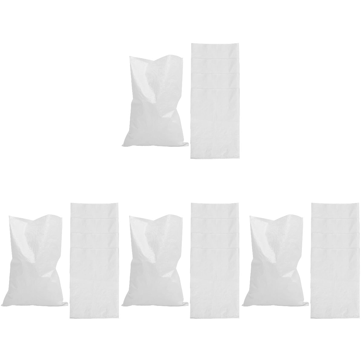 25 Pack White Empty Sand Bags Heavy Duty Grain Shipping Bags 17.5 X 23 Inches