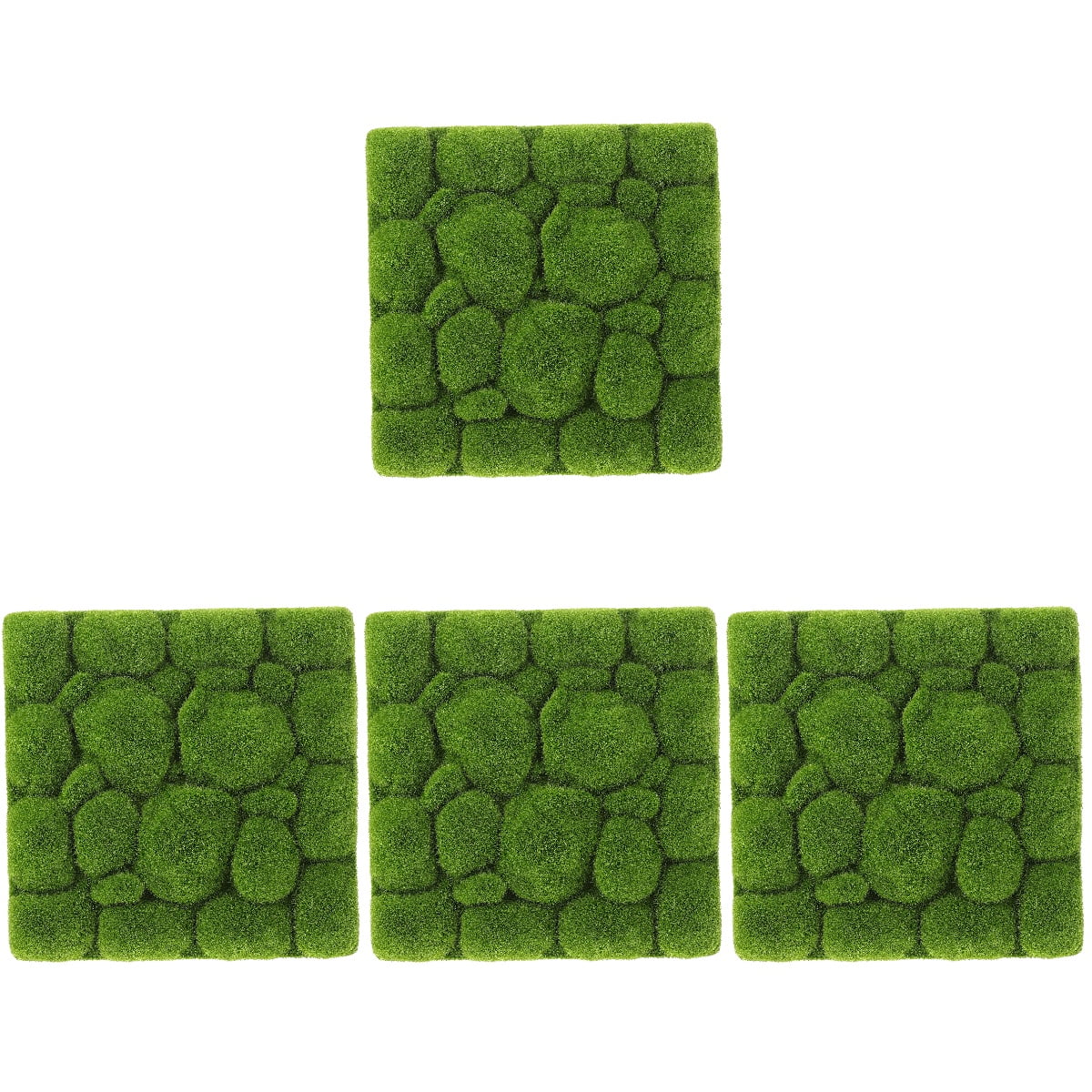 Movtotop 4pcs Simulation Moss Foams Board Green Plants Wall Decoration Diy Wall Background 30*30cm