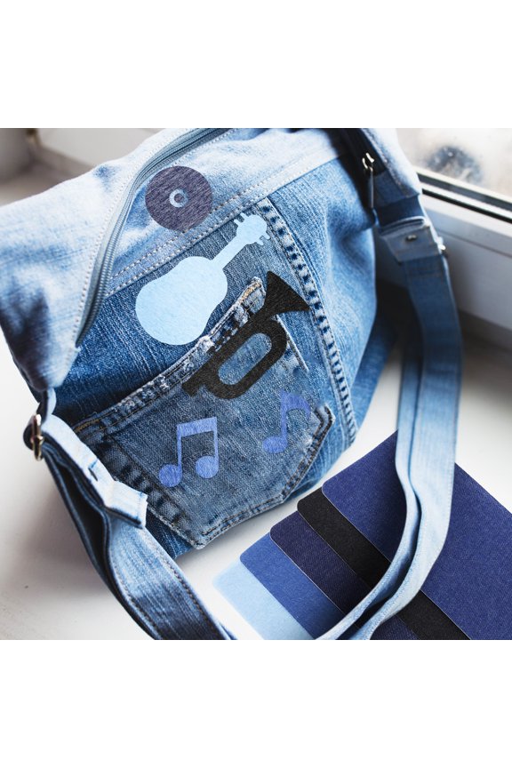 Hole Patches for Clothes Cotton Assorted Color Easy to Apply and Decorative 15Pcs