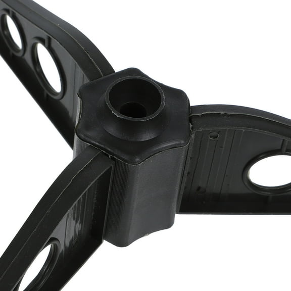 Amosfun 6-Pack Black Plastic Christmas Tree Stand Holders for Holiday Decor and Xmas Tree Support