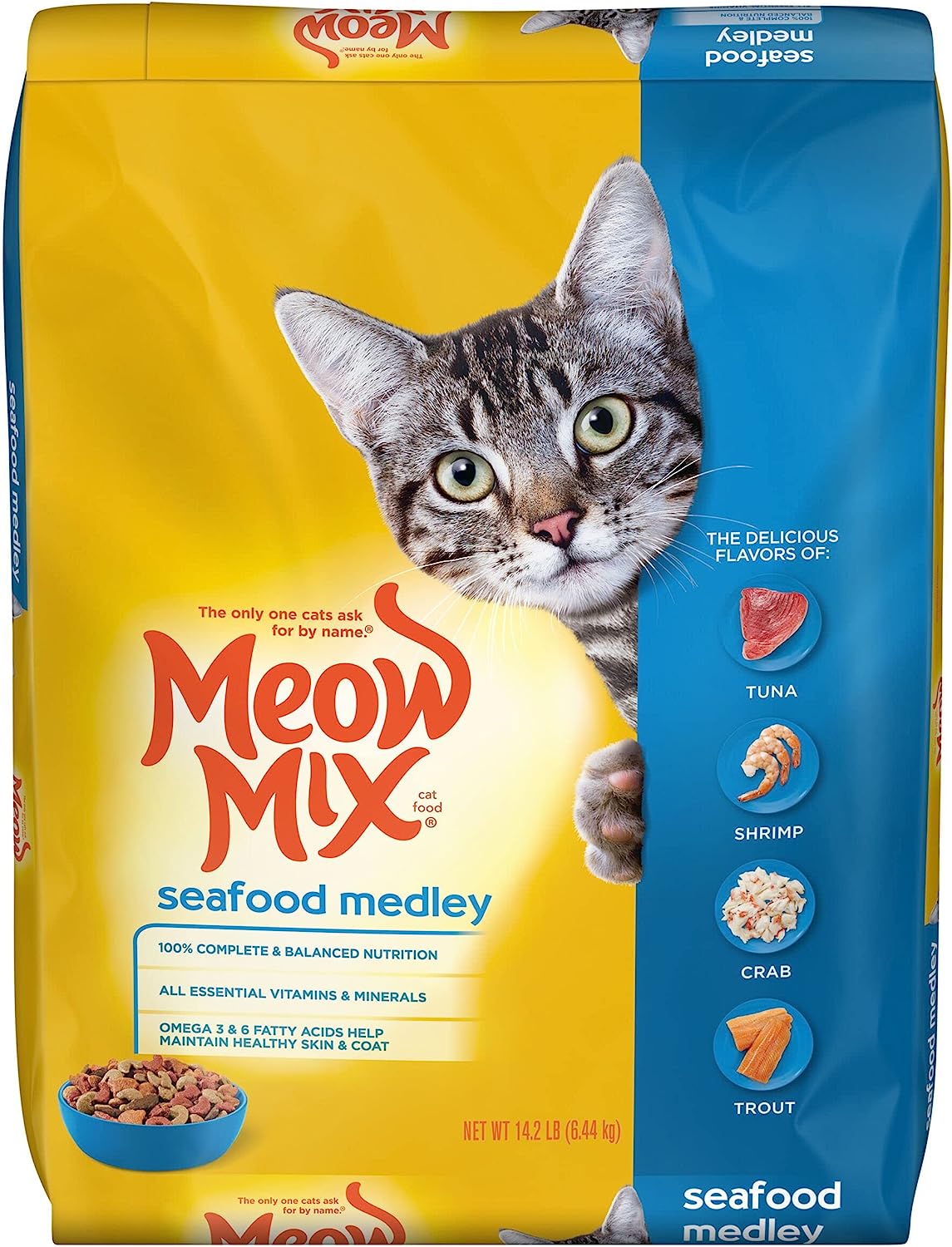 Mow Mix Seafood Medley Dry Cat Food 14 2 Pounds Contains One 1 14 2 mow-mix-seafood-medley-dry-cat-food-14-2-pounds-contains-one-1-14-2