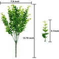 thumbnail image 1 of Mowaven Artificial Fern Plants for Outdoor Decor - 24-Pack Realistic Faux Boxwood Shrubs with 7 Flexible Stems Each, Uv Resistant Indoor/Outdoor Use, 1 of 1