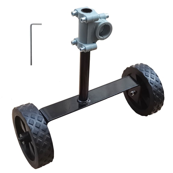 Mower Auxiliary Wheel 25.4mm/26mm Handle Clamp Practical Portable String Trimmer Support Wheel for Grass Cutter