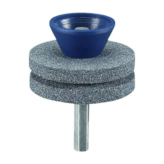 Mower Blade Sharpener for Power Hand Drill, Universal Grinding Wheel with Double Layer Design, Easy to Use Lawn Tool Sharpener for Blades Cutters