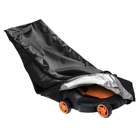Mower Protective Cover Case Heavy Duty Oxford Cloth Windproof Drawcord Sun Rain Dust Resistant Outdoor Storage