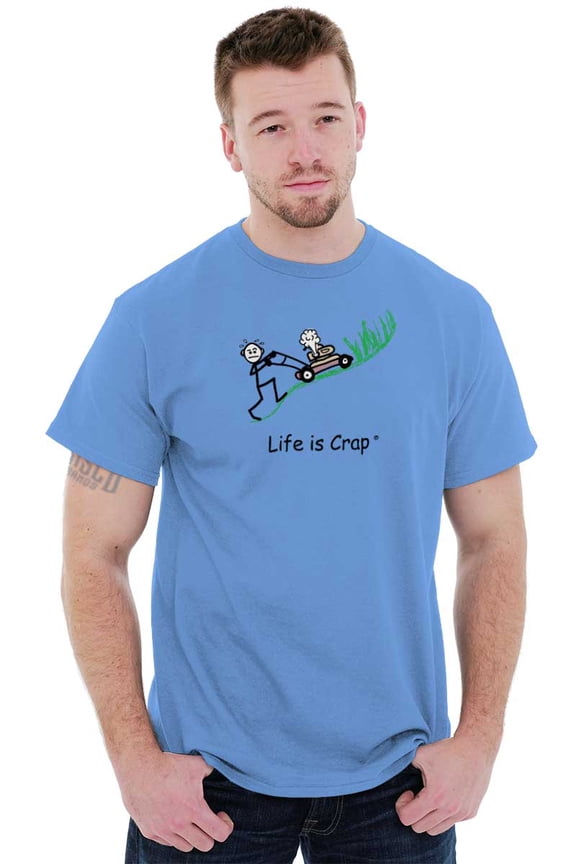 Mowing Lawn Funny Exhausting Outdoors Men's Graphic T Shirt Tees Brisco Brands M