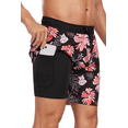thumbnail image 1 of Mowujeit Swim Trunks for Men Quick Dry Shorts Stretch Bathing Suit with Pockets, Size XXL, 1 of 8