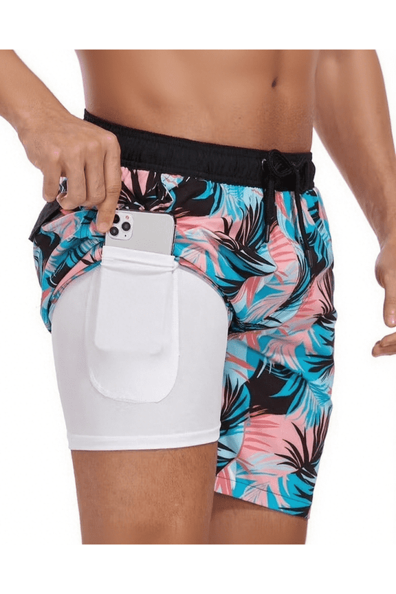 Quick Dry Beach Shorts Board Shorts Bath Suits Swim Trunks for Men, Size XL