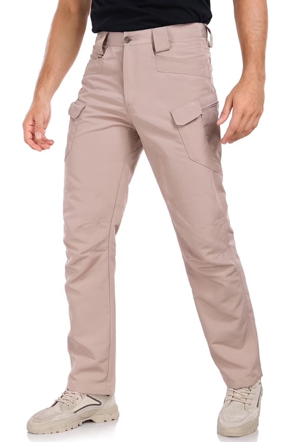 Men's Pants Lightweight Cargo Pant Outdoor Water Resistant Ripstop Work Hiking
