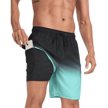 Mowujeit Swim Trunks Men Quick Dry Summer Board Shorts Breathable Swim Shorts for Men, XXL/2XL