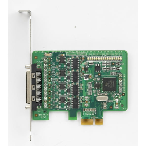 Moxa CP-118EL-A w/o Cable, 8 Port PCIe Board, -----------WITHOUT Cable-------------,RS-232/422/485, Low Profile